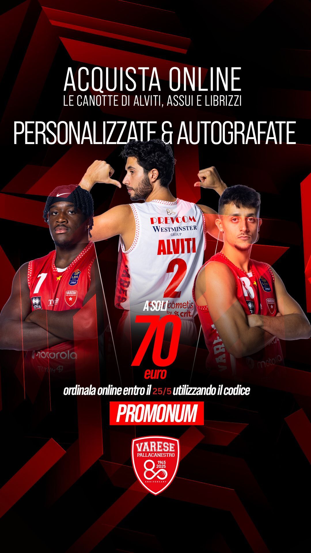 Canotte personalizzate: promo autografo