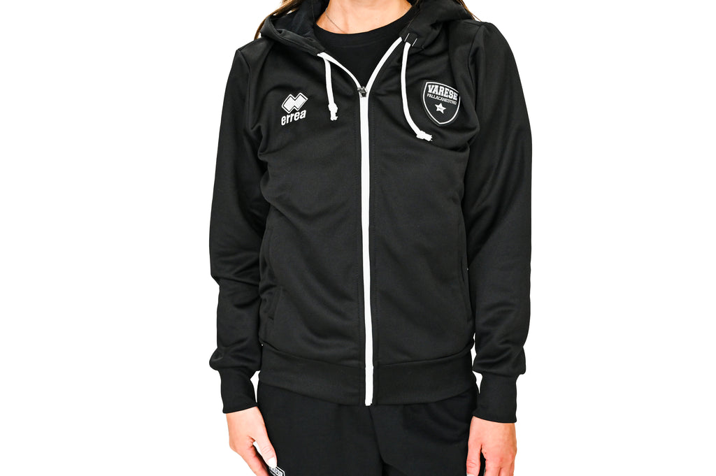 Felpa Nera con Zip