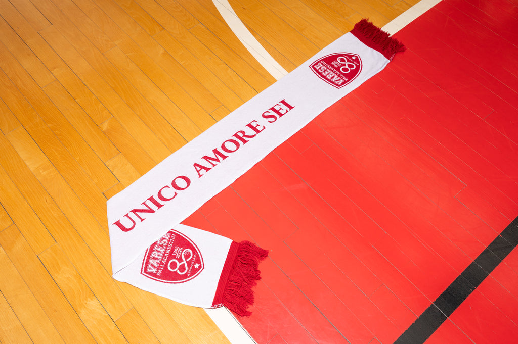 Sciarpa celebrativa 80° - BIANCO ROSSA