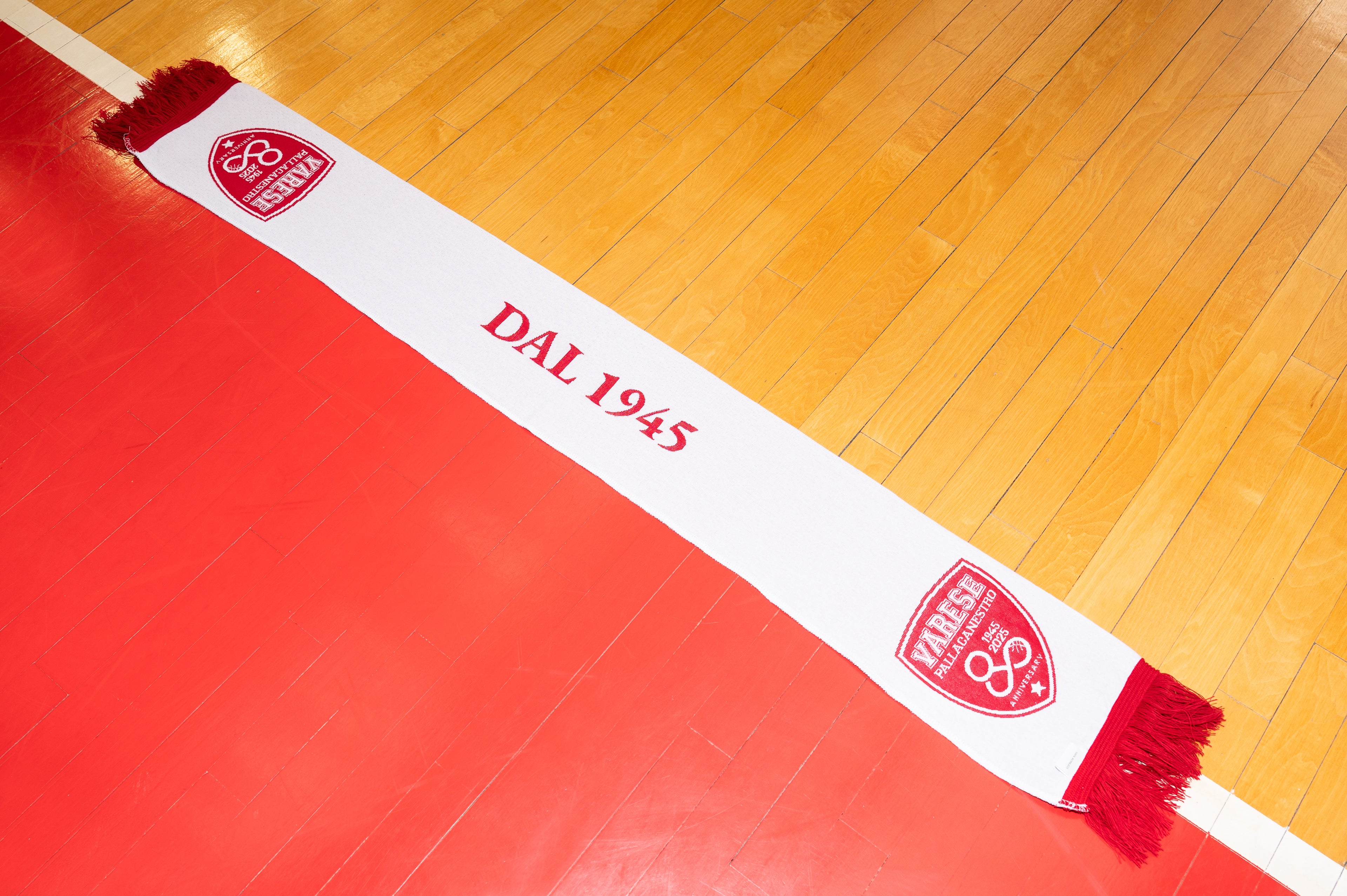 Sciarpa celebrativa 80° - BIANCO ROSSA