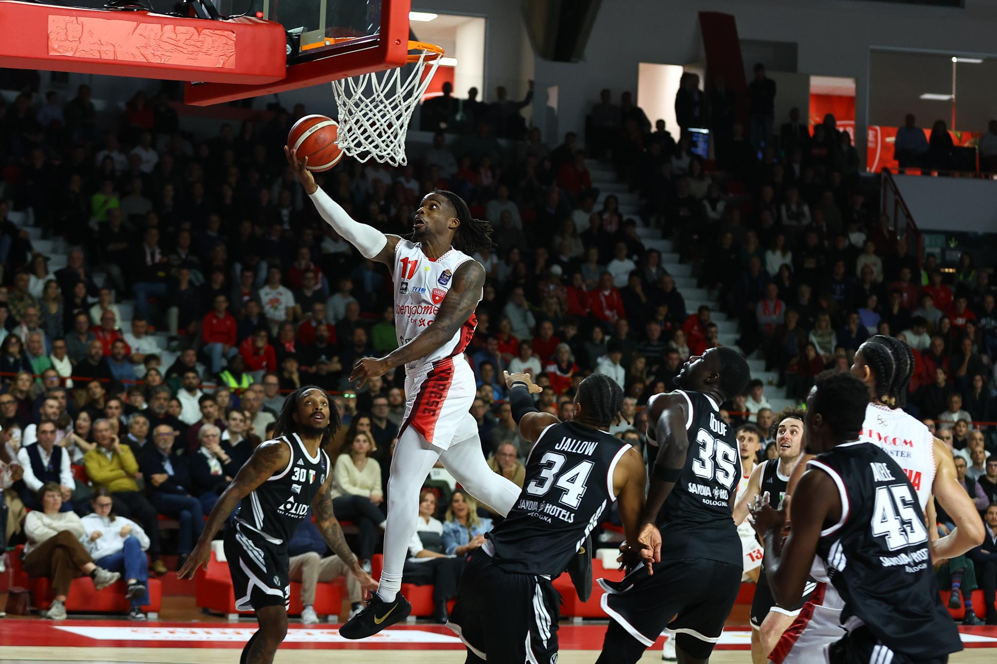 Ike Iroegbu Canotta Bianca - Game Worn e Autografata