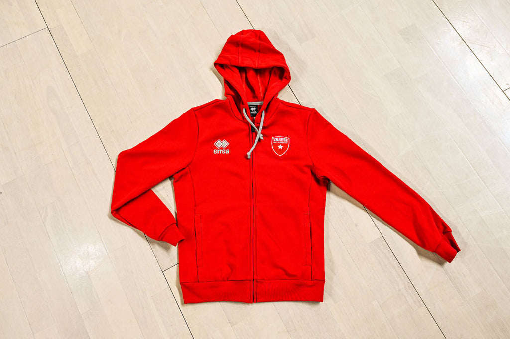 Felpa Rossa con Zip
